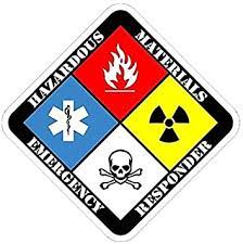 Sign that shows hazardous material as being dangerous. 